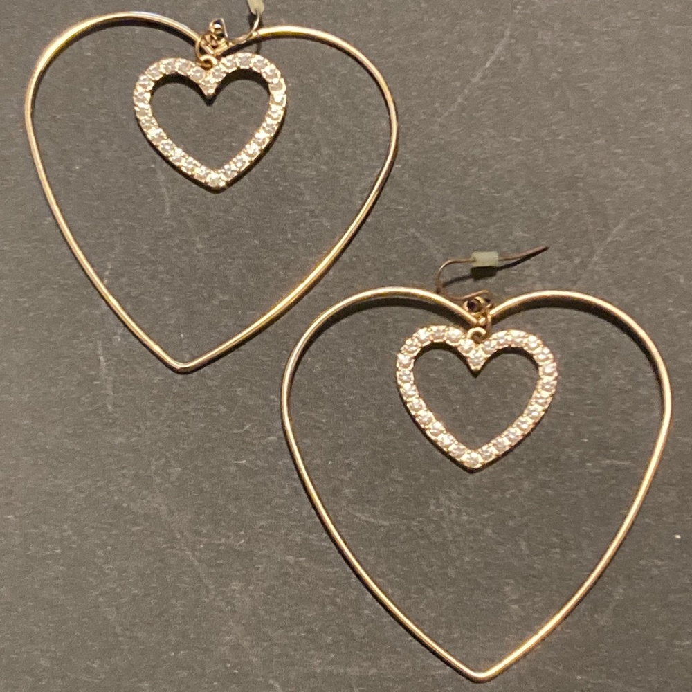 Heart Hoop Earrings